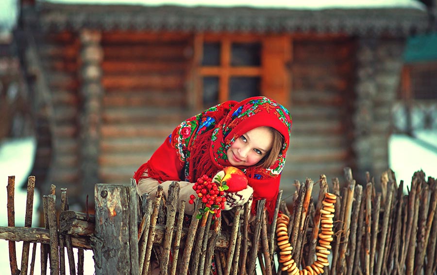 Sexy girl Women in Slavic costumes in Ulsan