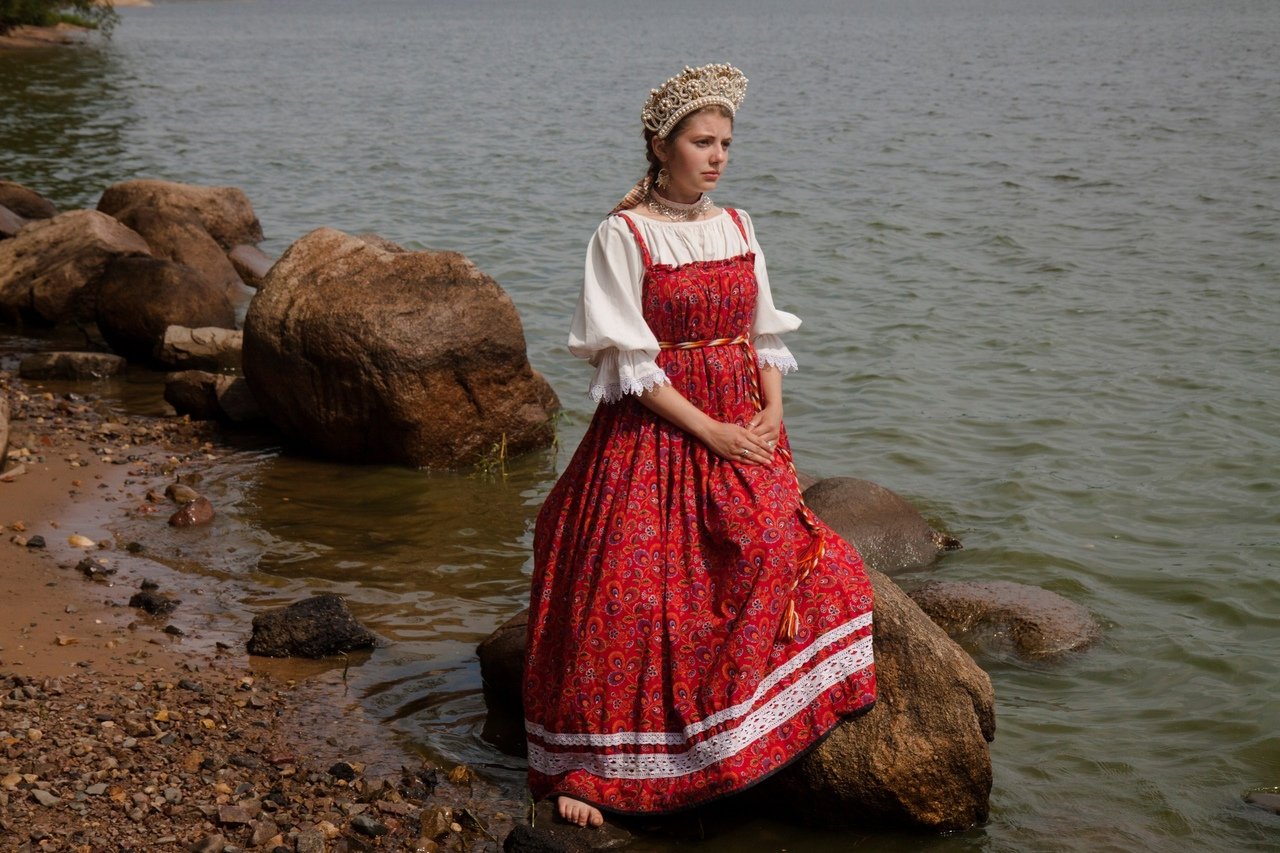 Women in Slavic costumes in Ulsan